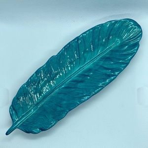 💙 Handmade Resin Feather shaped Jewelry Dish